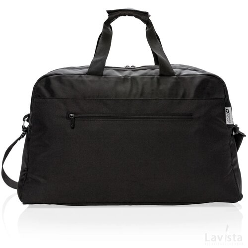 Swiss Peak RFID weekendtas met kofferopening en laptopvak zwart