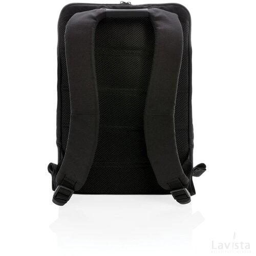 Lima PVC-vrije 15.6" RFID laptop tas zwart