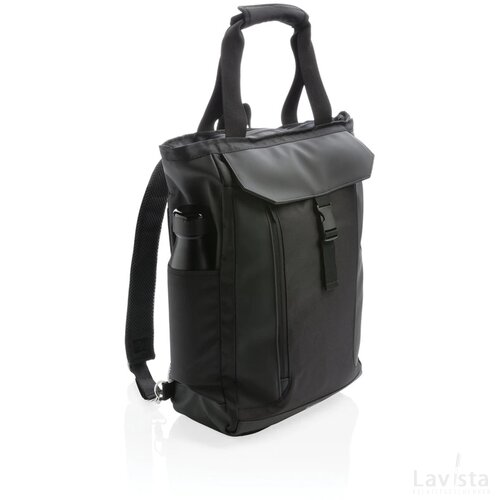 Swiss Peak 15" laptop rugzak en draagtas PVC vrij zwart