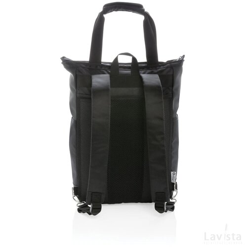 Swiss Peak 15" laptop rugzak en draagtas PVC vrij zwart