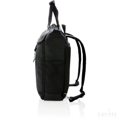 Swiss Peak 15" laptop rugzak en draagtas PVC vrij zwart