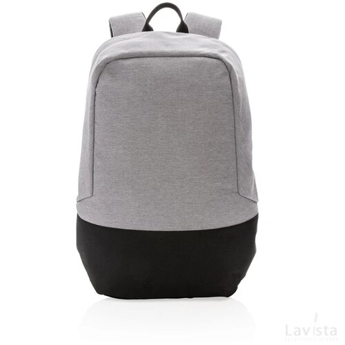 Standaard RFID anti-diefstal 15.6" laptop rugzak PVC-vrij grijs, zwart