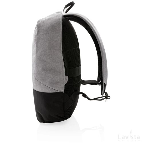 Standaard RFID anti-diefstal 15.6" laptop rugzak PVC-vrij grijs, zwart