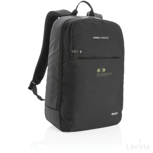 Swiss Peak laptop rugzak met UV-C sterilisatie vak zwart