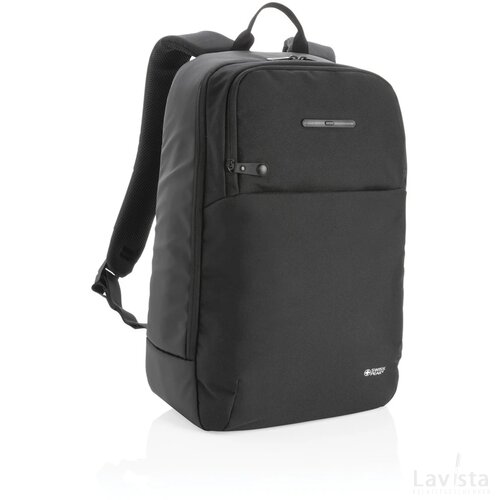Swiss Peak laptop rugzak met UV-C sterilisatie vak zwart