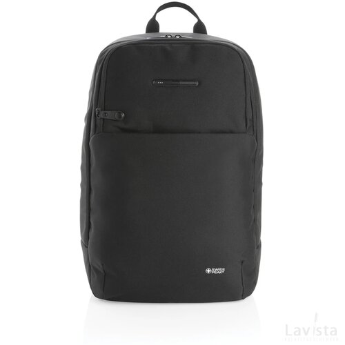 Swiss Peak laptop rugzak met UV-C sterilisatie vak zwart