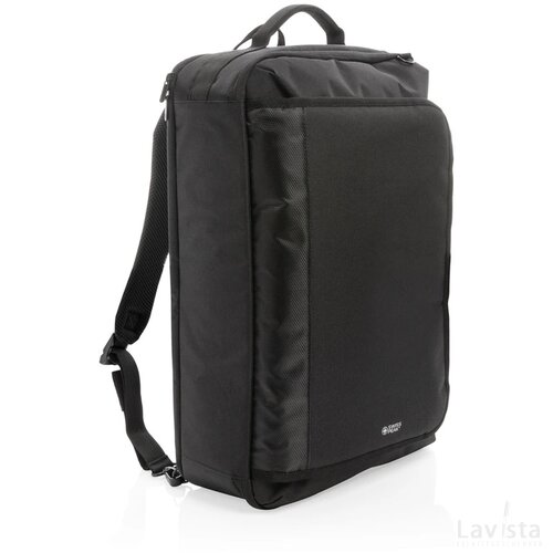 Swiss Peak convertible reisrugtas PVC-vrij zwart