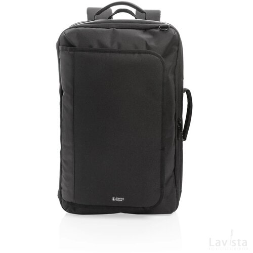 Swiss Peak convertible reisrugtas PVC-vrij zwart
