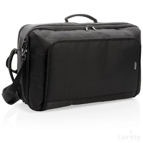 Swiss Peak convertible reisrugtas PVC-vrij zwart