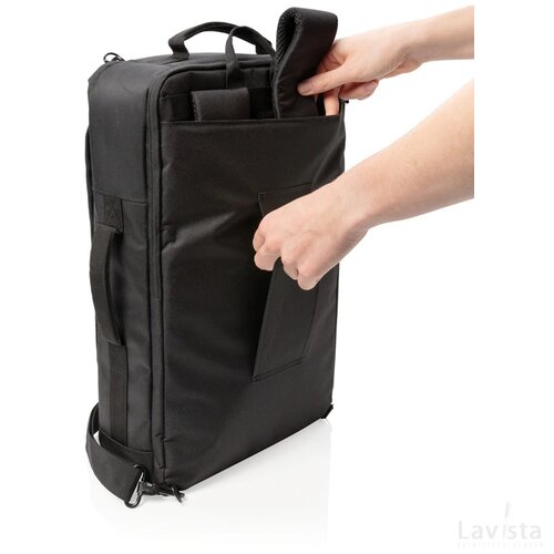 Swiss Peak convertible reisrugtas PVC-vrij zwart