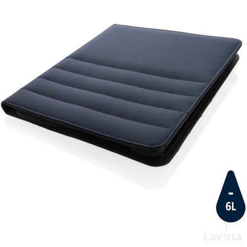 Impact AWARE™ RPET A4 portfolio met rits donkerblauw