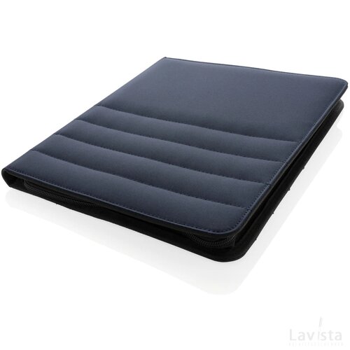 Impact AWARE™ RPET A4 portfolio met rits donkerblauw