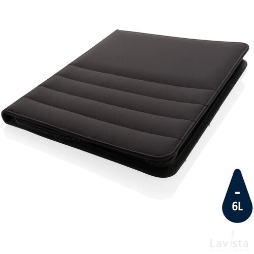 Impact AWARE™ RPET A4 portfolio met rits zwart