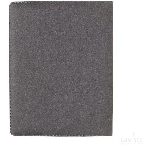 Gerecycled lederen portfolio A4 grijs