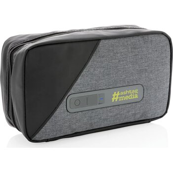 Draagbare UV-C sterilisatie pouch met geïntegreerde batterij grijs