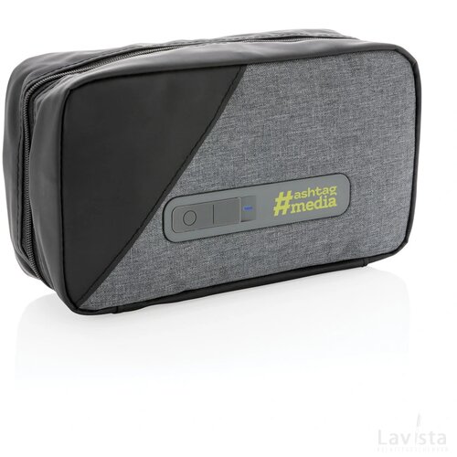 Draagbare UV-C sterilisatie pouch met geïntegreerde batterij grijs