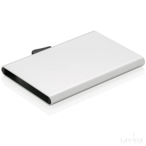 C-Secure aluminium RFID kaarthouder zilver