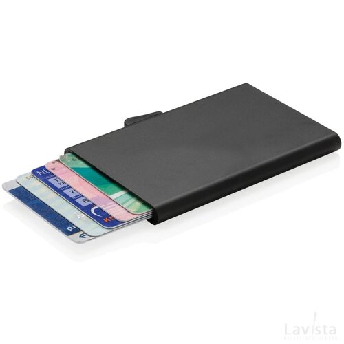 C-Secure aluminium RFID kaarthouder zwart