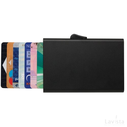C-Secure aluminium RFID kaarthouder zwart