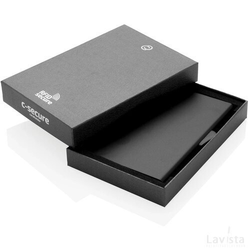 C-Secure aluminium RFID kaarthouder zwart