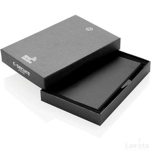 C-Secure aluminium RFID kaarthouder zwart