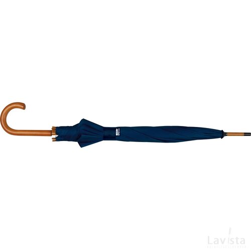 Automatische paraplu van gerecyceld PET donkerblauw darkblue donkerblauw