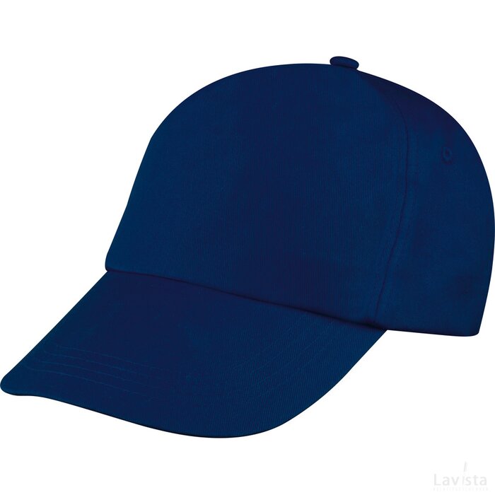 AZO-vrij katoenen baseball-cap, 5 panels donkerblauw darkblue donkerblauw