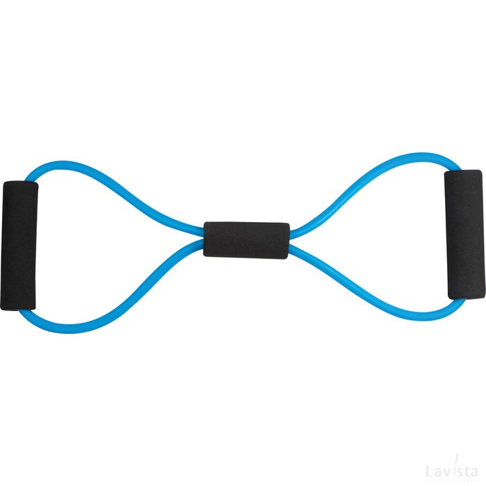 Fitness elastiek met softgrepen lichtblauw