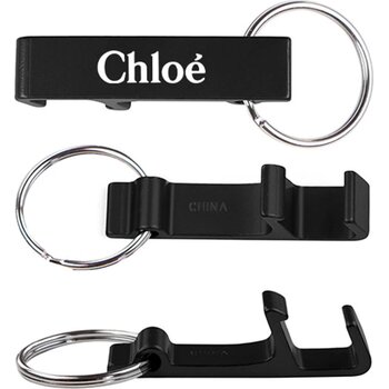 Sleutelhanger met flesopener zwart