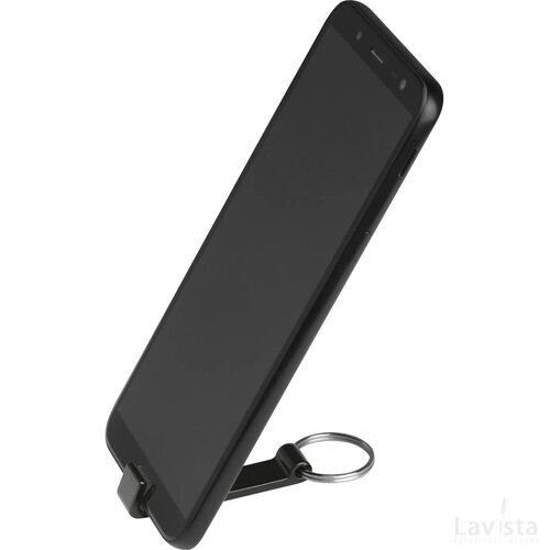 Sleutelhanger met flesopener zwart