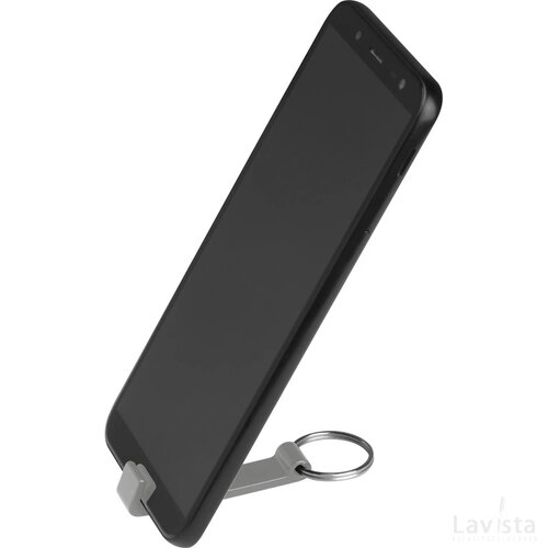 Sleutelhanger met flesopener grijs silvergrey zilvergrijs
