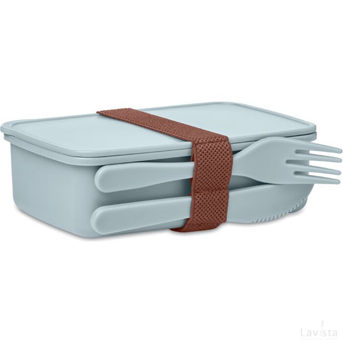 Lunchbox met bestek 700ml Sunday hemelsblauw