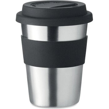 Rvs drinkbeker 350 ml Irmug zwart