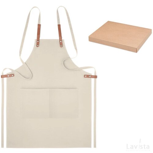 Schort organisch katoen Nagpur beige