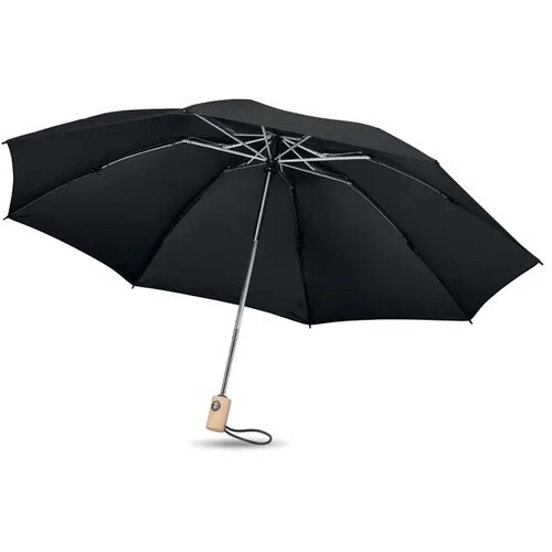 23 inch opvouwbare paraplu Leeds zwart