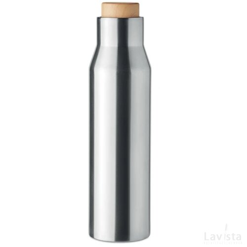 Dubbelwandige thermosfles 500ml Dudinka mat zilver