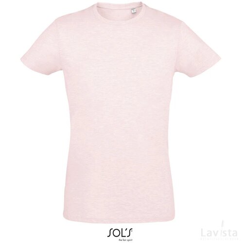 Regent f heren t-shirt 150g Regent fit heather pink