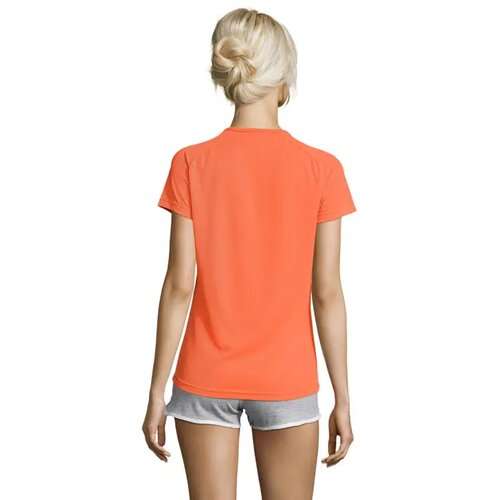 Sportydames t-shirt 140g Sporty women neon oranje
