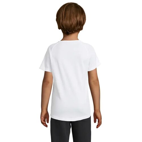 Sporty kinder t-shirt 140g Sporty kids wit