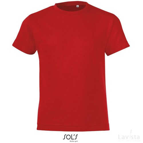 Regent f kind t-shirt 150g Regent fit kids rood