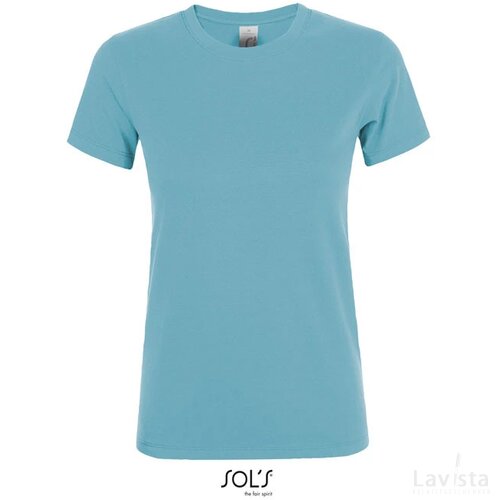Regent dames t-shirt 150g Regent women atoll blauw