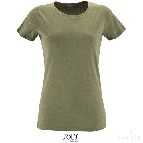 Regent f dames t-shirt 150g Regent fit women heather khaki