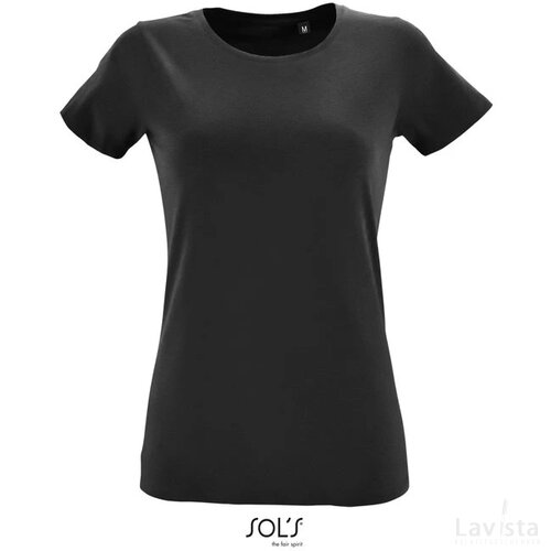 Regent f dames t-shirt 150g Regent fit women deep black