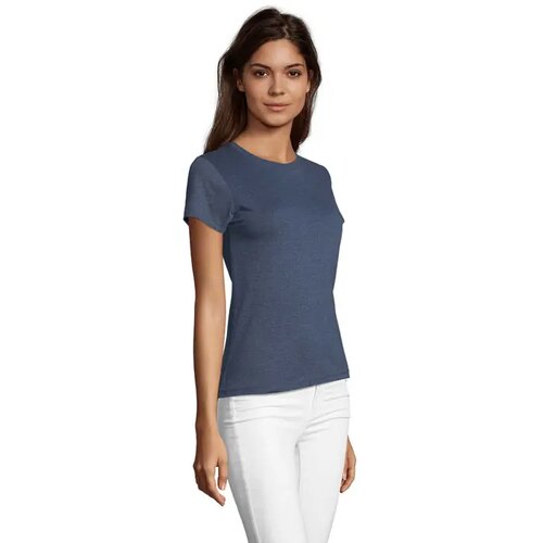 Regent f dames t-shirt 150g Regent fit women heather denim