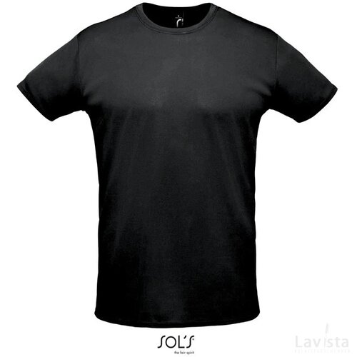Sprint unisex t-shirt 130g Sprint zwart