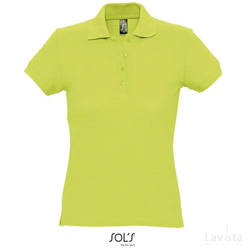 Passion dames polo 170g Passion apple green