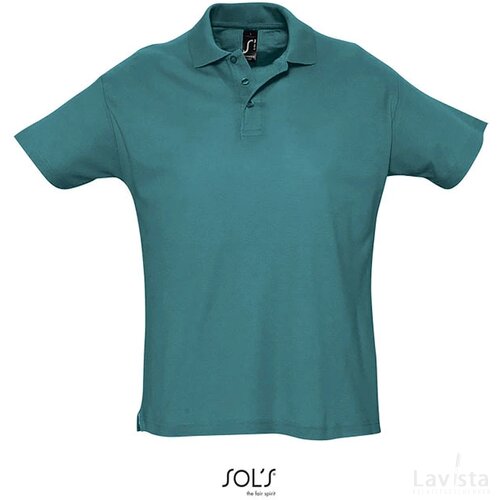Summer ii heren polo 170g Summer ii duck blauw