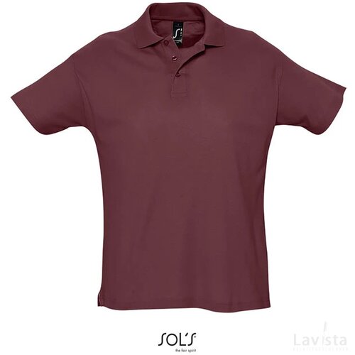 Summer ii heren polo 170g Summer ii burgundy