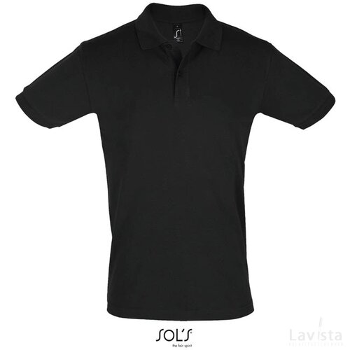 Perfect heren polo 180g Perfect men zwart