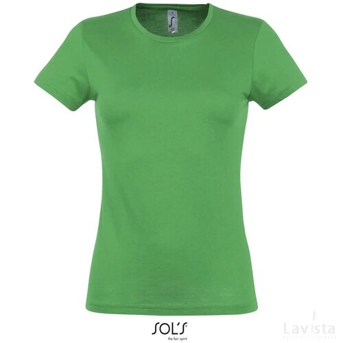 Miss dames t-shirt 150g Miss helder groen